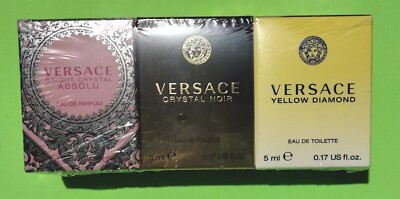 Versace Yellow Diamond, Crystal Noir, Bright Crystal, 0.17 fl. oz. Women's EDT 