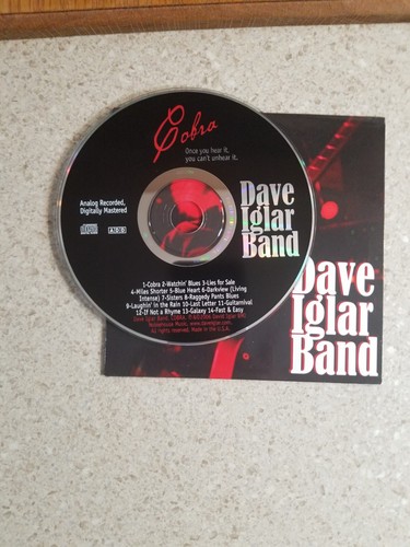 Dave Iglar Band: Cobra CD - Picture 3 of 3