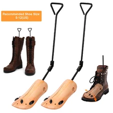 2PCS Adjustable Shoe Boots Stretcher Wooden Boot Width Shaper for Men Women Boot