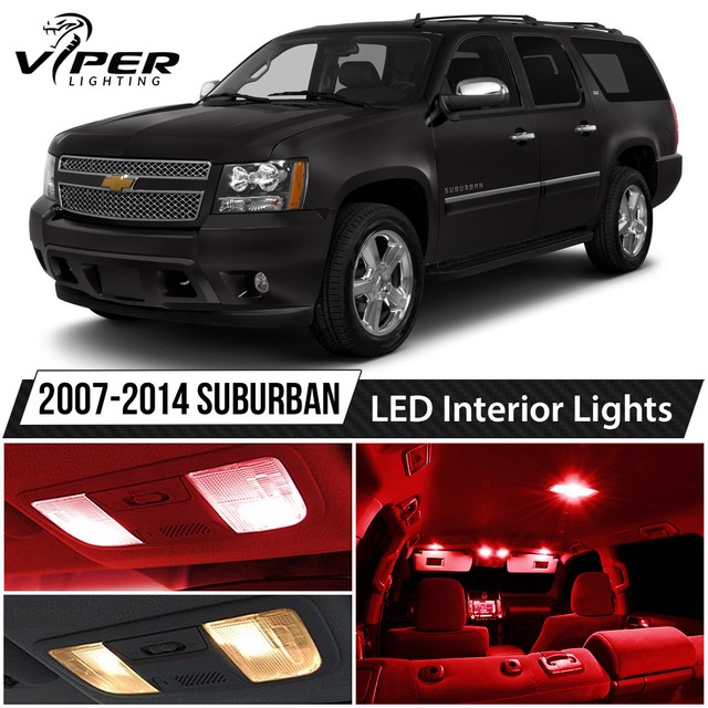 20072014 Chevy Suburban Red LED Interior Lights Package Kit eBay