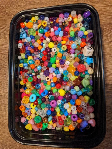 Assorted beads for jewelry making by the pound