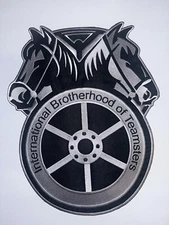 Teamster 12.5” By 10 Embroidered Patch.. Iron Or Sew On. Buy Multiple And Save !