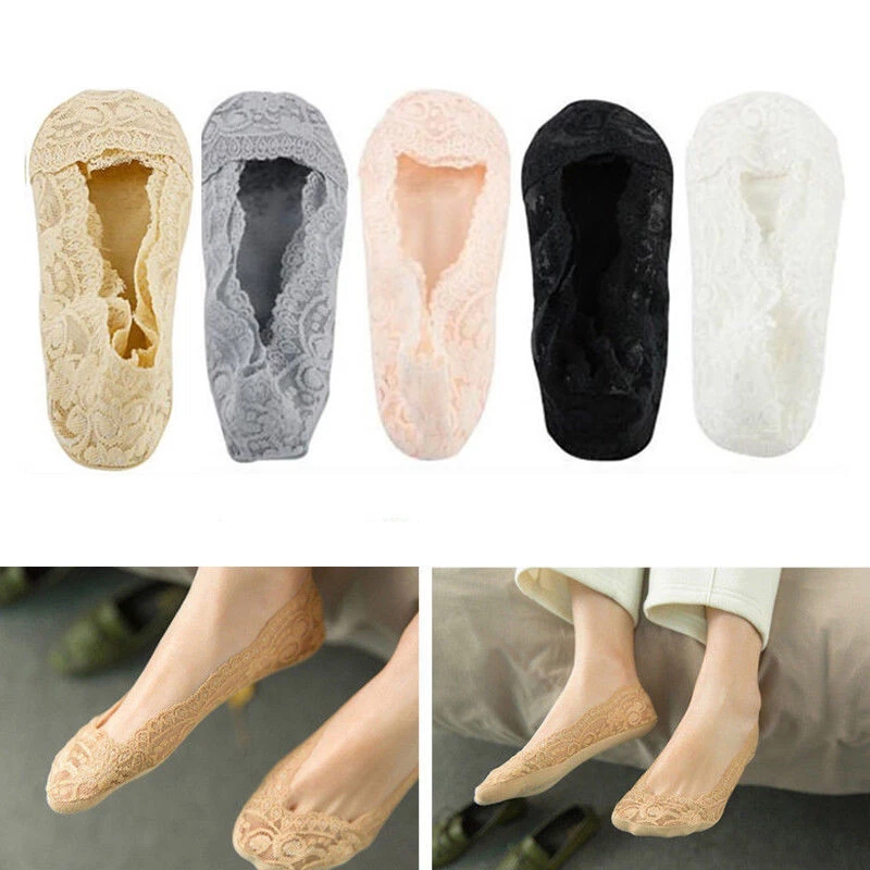 APL Pantofole Invisibili per Donna Calze Antiscivolo Trasparenti 