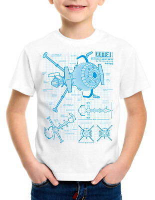 Future Comet Kinder T-Shirt anime cosplay captain japan blaupause anime manga