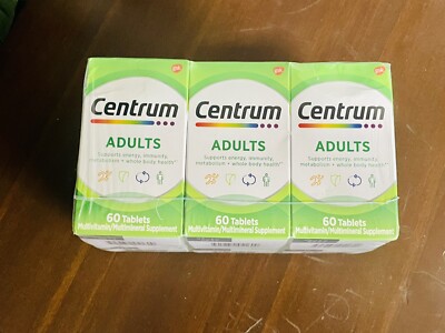 (6 Pack) Centrum Multivitamin Multimineral Supplement For Adults 60ct Each 4/26