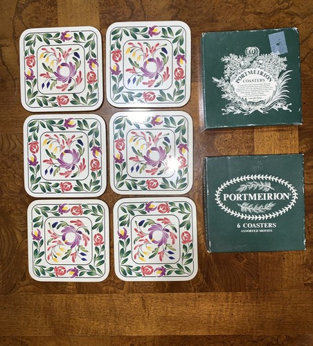 PORTMEIRION 6 COASTER ASSORTED MOTIFS - Picture 2 of 10