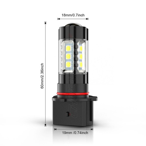 2X 12278 PSX26W LED Fog Light Bulbs 6000k For Toyota Highlander 2011 2012 2013 - Picture 3 of 14