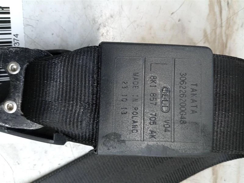 Used Front Left Seat Belt Front fits: 2014 Audi A4 bucket seat driver retractor - Изображение 2 из 4