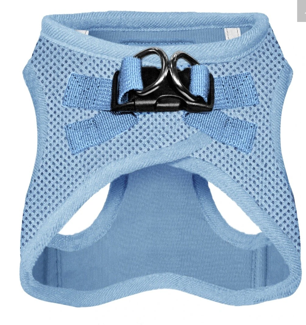 Baby blue dog harness cheap