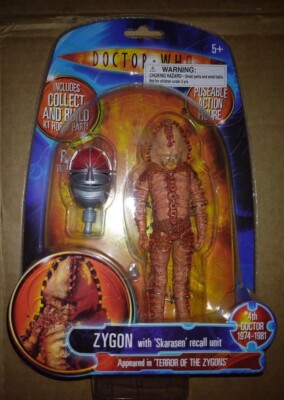 RARE - Action Figure - DOCTOR WHO - ZYGON with bonus K1 Robot piece