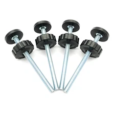 4 Pack 8MM Baby Gate Threaded Spindle Rod, Replacement Hardware Parts Kit for Pe