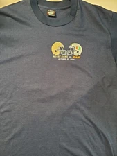 Notre Dame 1990 "THE SHIRT" Notre Dame XL Blue Screen Stars Best  22 x 26