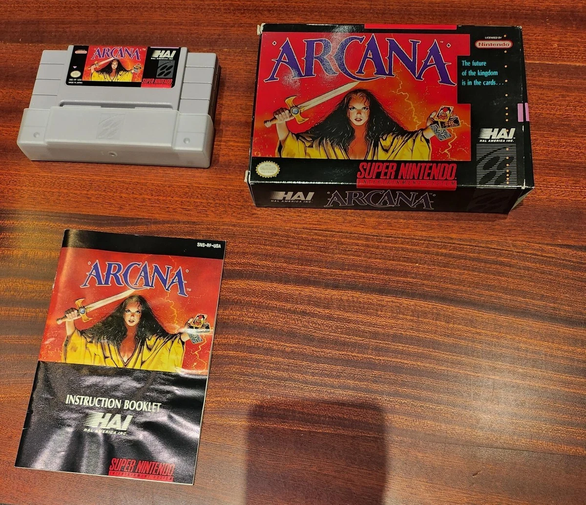 Arcana Sur Super Nintendo (SNES) - Cartouche Avec Boîte US - Version US - Bon état
