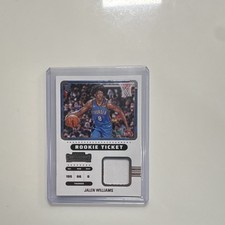 2022-23 Panini Contenders Rookie Ticket Swatches Jalen Williams RTS-JWO Thunder