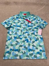 Redvanly Golf Shirt Mens Medium Dawson Polo Performance Moisture Wicking Stretch