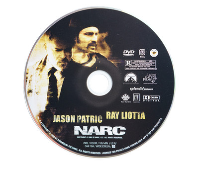 NARC DVD 2002 Jason Patric Ray Liotta Disc Only 