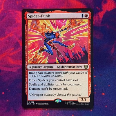 Spider-Punk MTG 0092 Marvel's Spider-Man Spiderman Spider Man Hero Rot