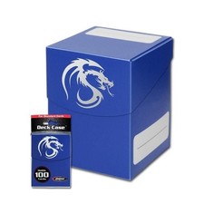 New 6 ct BCW Deck Case Large- Blue- Holds 100 Gaming Cards
