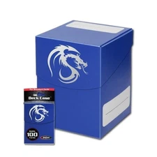 New (8 ct) BCW Deck Case Large- Blue- Holds 100 Gaming Cards