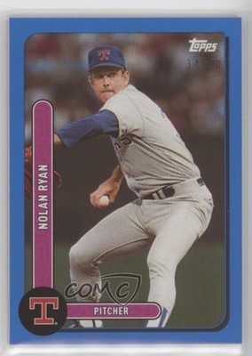 2021 Topps Brooklyn Collection Blue 34/40 Nolan Ryan #9 HOF e8a