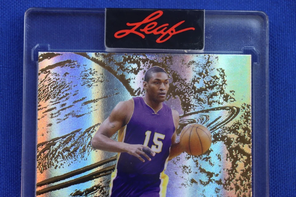 2024 Leaf Electrum METTA WORLD PEACE Autographed ONE OF ONE Card 1/1 AUTO LAKERS - Image 4 of 4
