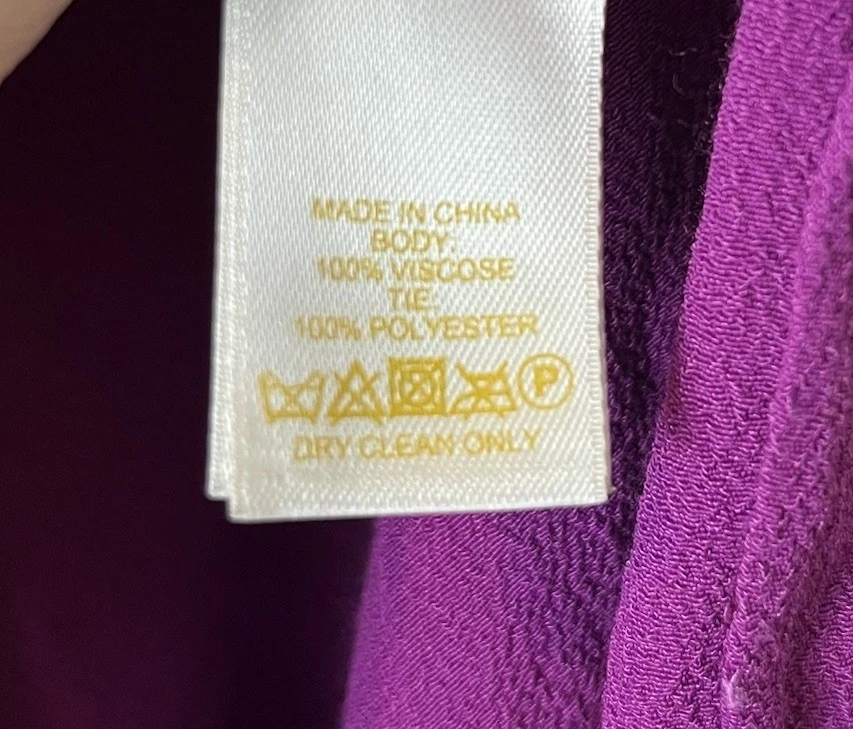 Kate Spade Katia abito crepe magenta senza maniche midi arancione cravatta taglia XL 219