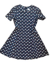 Pinkyotto Dress Women’s Geometric Midi Fit-and-Flare Dress M