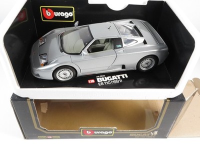 1:18 BBurago Diamonds 3045 Bugatti EB110 1991 silber 