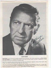 David Rose Signed 8 x 10 Picture / Autographed TV Composer Bonanza, Little House