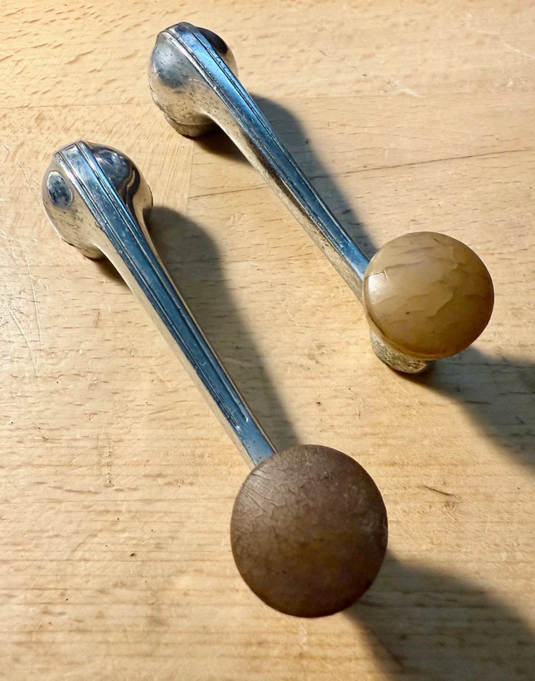 1938 OLDSMOBILE WINDOW WINDER CRANK HANDLES 38 GM 30S HOT RAT ROD ?? - Изображение 3 из 4