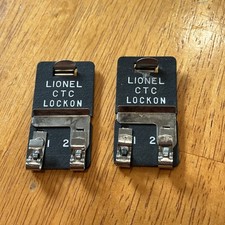 LIONEL CTC POWER LOCKON SET OF 2 O  027 GAUGE TRAIN TRACK TERMINAL CONNECTOR