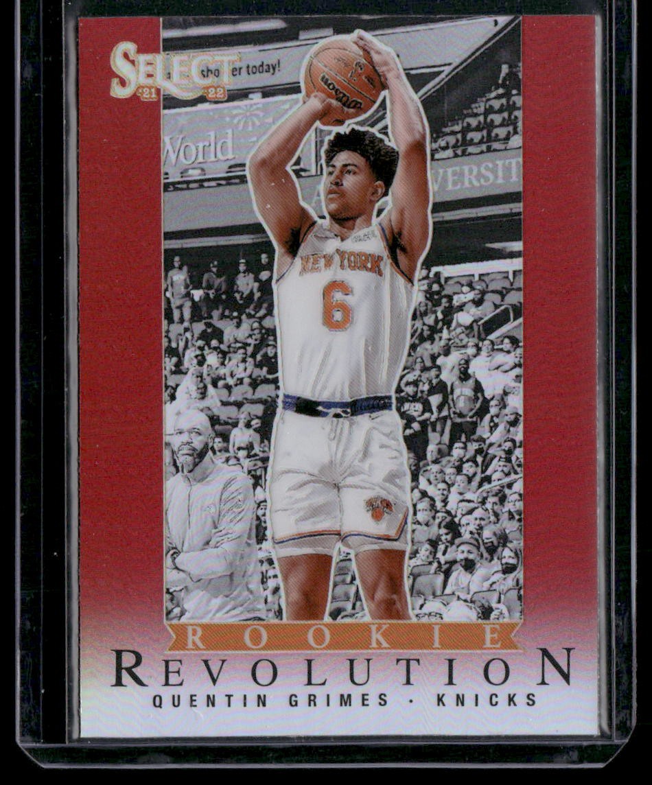 2021-22 Panini Select #8 Quentin Grimes Rookie Revolution Red Prizms