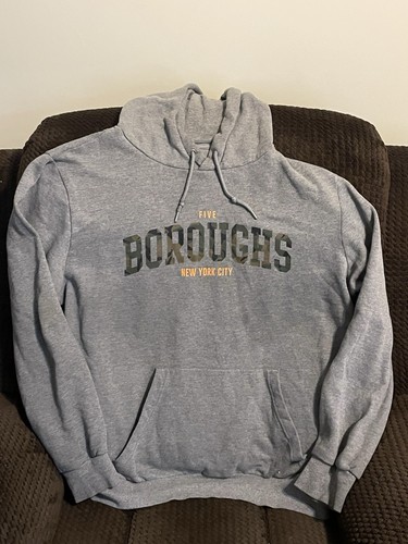 Primark Five Boroughs New York City Hoodie, Grey 2 XL