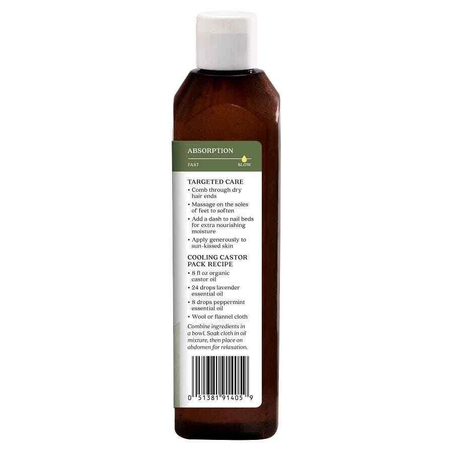 Aura Cacia Pure Essential Organic Castor Skin Care Oil Healthy Barrier 16 fl oz - Image 3 of 3