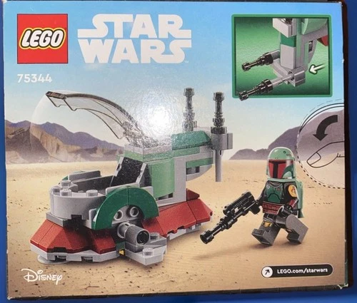 NEW LEGO Star Wars Boba Fett's Starship Microfighter Building Set 75344 (85 Pcs)