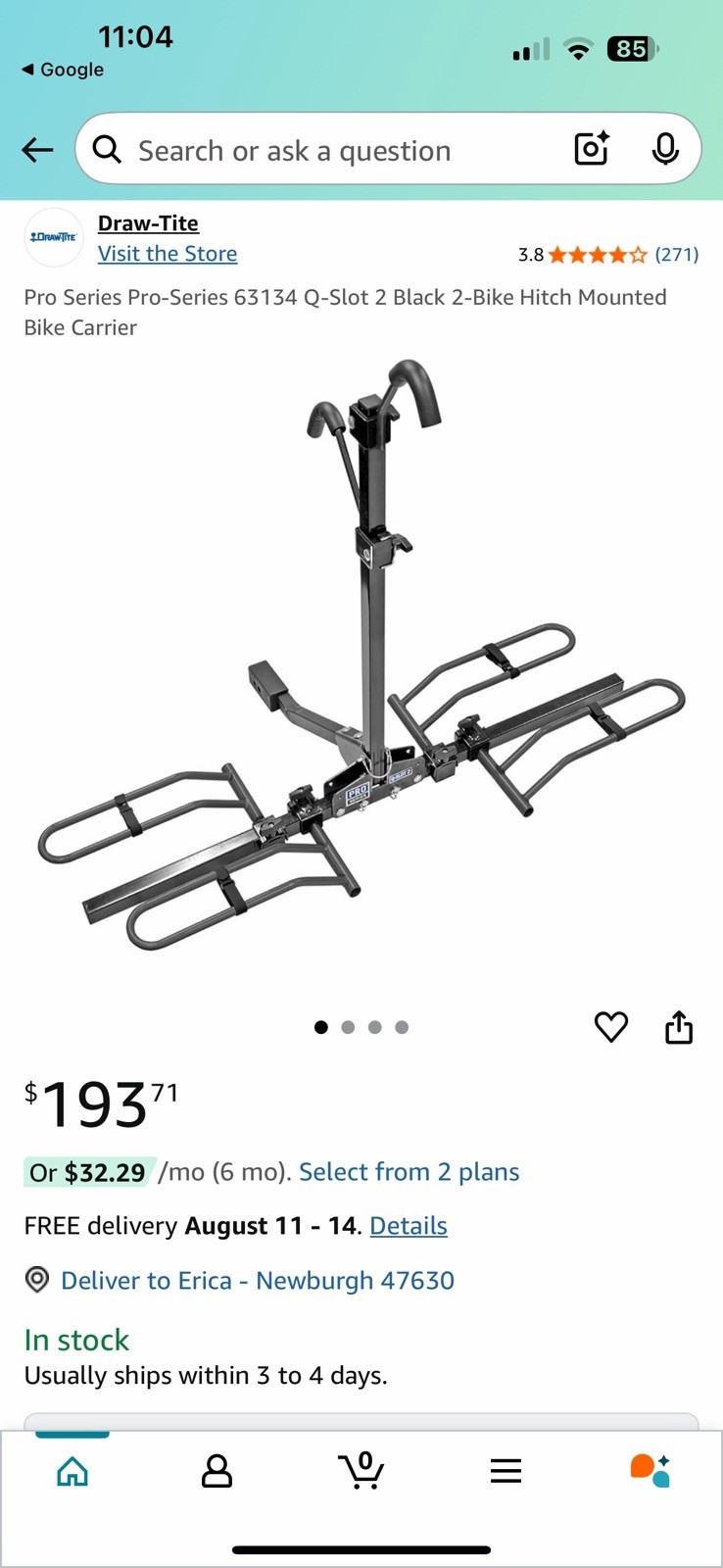 2 Bike Hitch Mount Carrier
