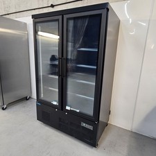 Fridge Multideck Double Door 744L Merchandising Chilled Commercial Steel Pola...