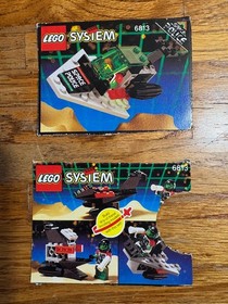 LEGO SPACE POLICE 2 GALACTIC CHIEF VINTAGE SET (6813) 1993 COMPLETE MANUAL + BOX