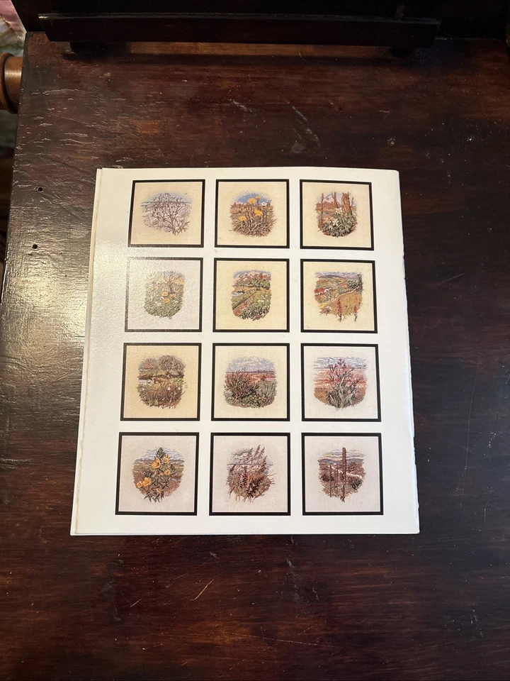 Vintage Permin Kalender Calendar 1984 FLORAL Cross Stitch Patterns Danish - Image 2 of 4