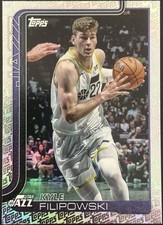 KYLE FILIPOWSKI TOPPS LOGO FANATICS FOIL PATTERN SP 2025 2026 Utah Jazz NBA #134