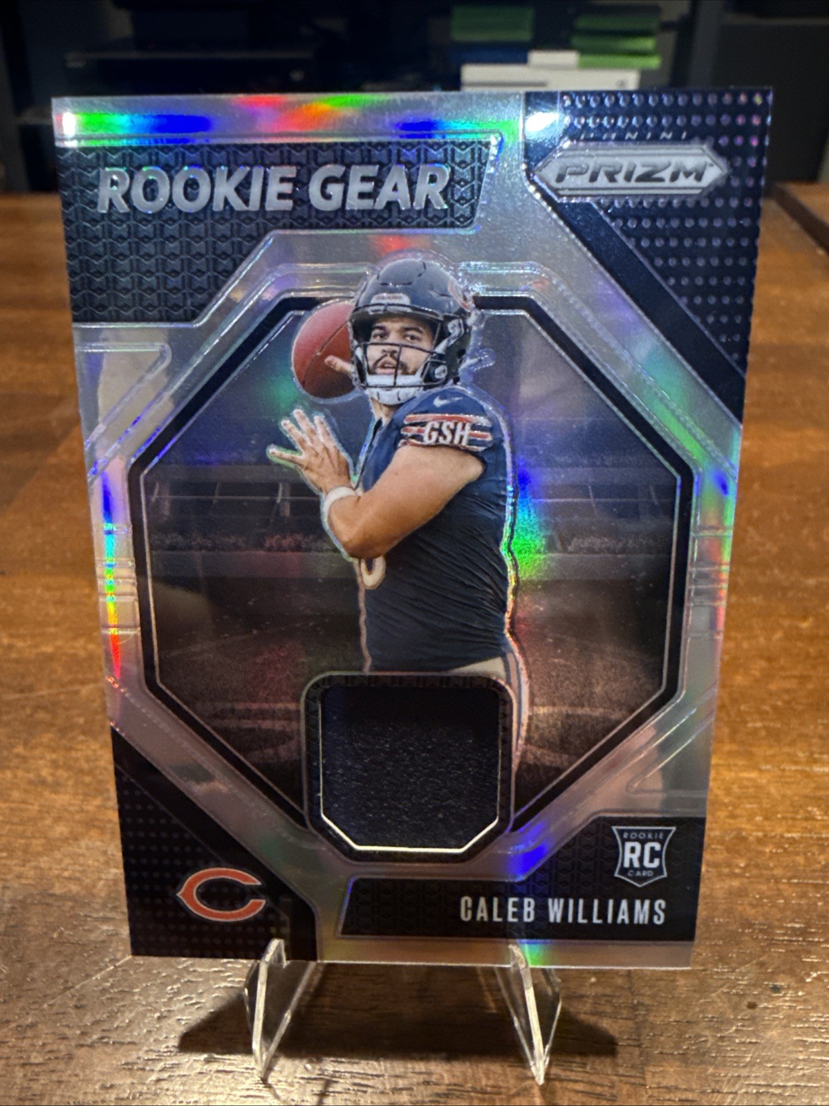 2024 Panini Prizm RG-CWS Caleb Williams Rookie Gear Silver Prizm  Patch RC