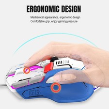 Wired Gaming Mouse 10 Button Macro Programmable 13 RGB Lighting Modes 6 Spe RHKN
