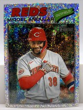 Miguel Andujar 2026 Topps Heritage #259 Chrome Silver Sparkle