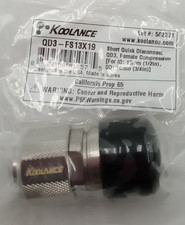 Koolance QD3-FS13X19 Male Quick Disconnect No-Spill Coupling Compression 13x19mm