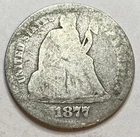 1877 - Seated Liberty Dime - Good - Exact Coin Imaged #SL171