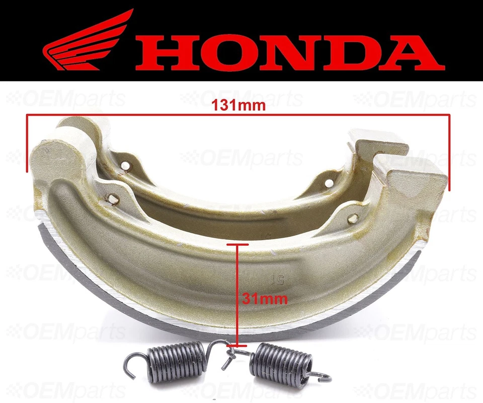 Set of (2) Honda REAR Brake Shoes and Springs #45120-240-000 (See Fitment Chart) - Image 4 of 4