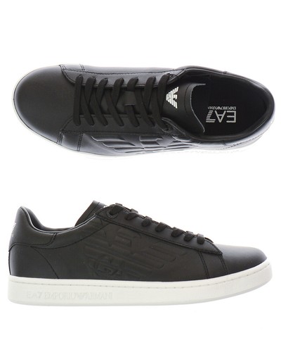 Scarpe Sneaker Emporio Armani Ea7 Shoes Pelle Uomo Nero X8X001 XCC51 2 |  eBay
