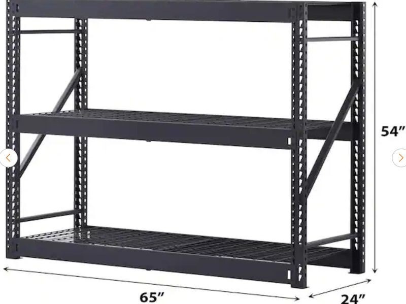 Husky 3Tier Industrial Duty Steel Freestanding Garage Storage Shelving