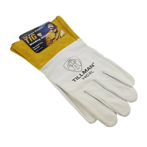 Tillman Top Grain Kidskin 4" Cuff TIG Welding Gloves XLarge 24CXL