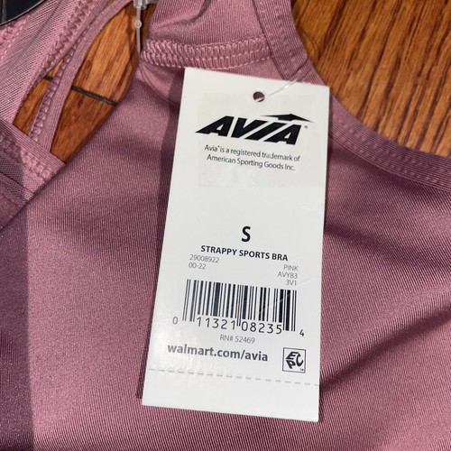 NWT Women Blush Pink Strappy Back Sports Bra Size Small - Picture 5 of 12